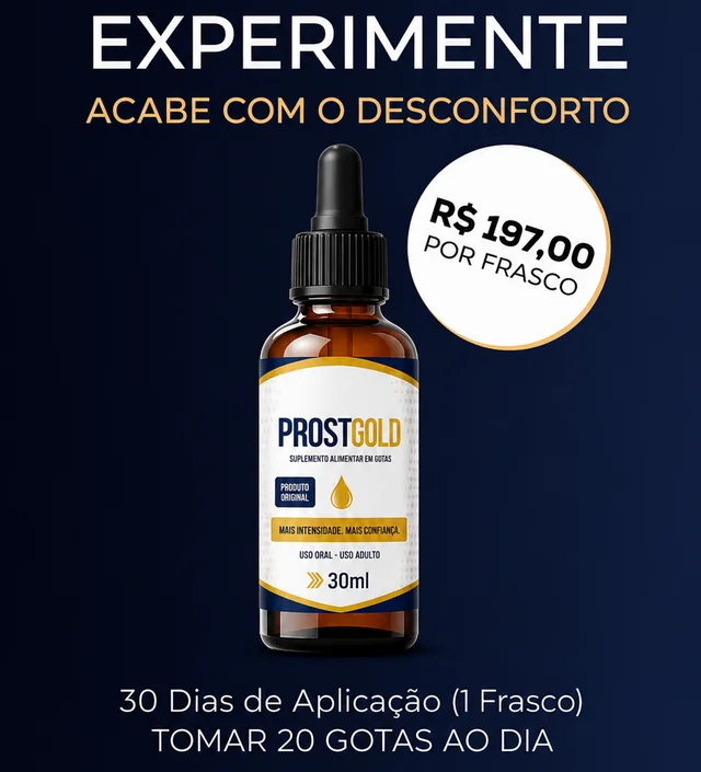 1 frasco ProstGold — 30 dias de aplicação